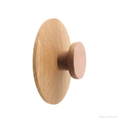 Cojín pomo Roseta redonda 130 Madera Roble - Incoloro Aceite Duro 