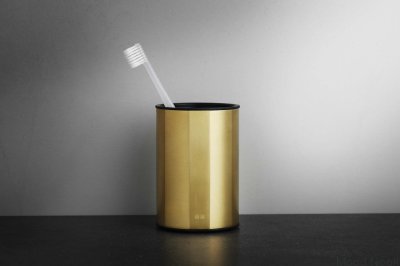 Vaso para cepillo de dientes 7172 Recubrimiento PVD dorado