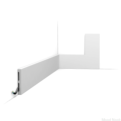 Listwa przypodłogowa DX163-2300-RAL9003 Duropolymer