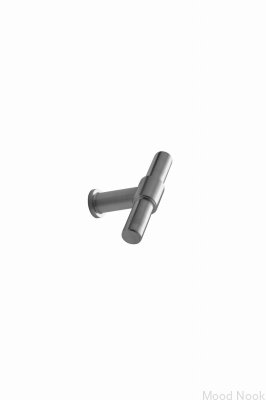 Möbelknopp T-Bar Knot 75 Stål Silver Polerad