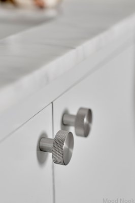 Möbelknopp Simon 35 Stål Silver