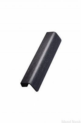 Längsgående möbelhandtag Fringe 160 Aluminium Matt Svart Borstad