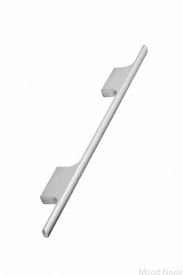 Tau 160 längsgående möbelhandtag, aluminium, silver