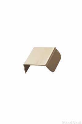 Accent 50 Aluminium Guld Borstad Kant Möbelhandtag