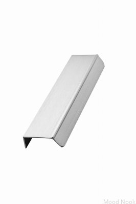 Accent 200 Aluminium Silver Edge Möbelhandtag