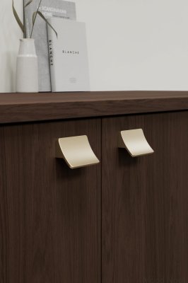 Ciel 32 Aluminium Matt Guld Avlångt möbelhandtag