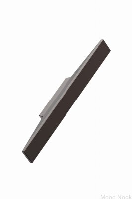 Avlångt möbelhandtag Facet 32 Aluminium Matt Brun