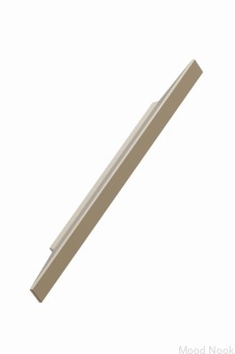 Avlångt möbelhandtag Facet 96 Aluminium Matt Guld