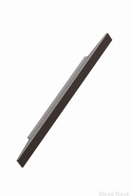 Avlångt möbelhandtag Facet 96 Aluminium Matt Brun