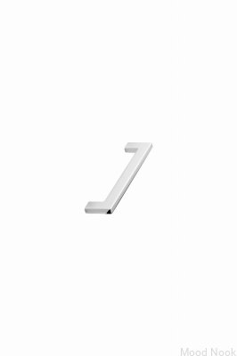 Platt 128 Metall Silver Krom långsträckt möbelhandtag