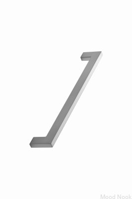 Avlångt möbelhandtag Flat 192 Metall Silver