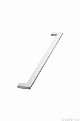 Avlångt möbelhandtag Flat 256 Metall Silver