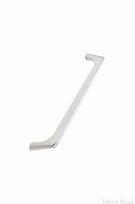 Vista 192 Metall avlångt möbelhandtag Silver Borstad
