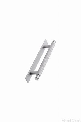 Manor Back 128 metall silver långsträckt möbelhandtag