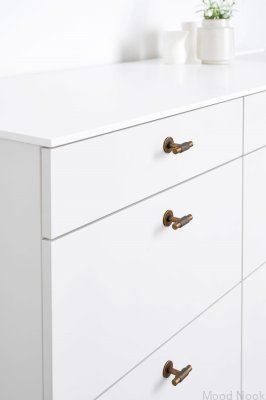 T-Bar Manor T 54 Metall Antik Guld Möbelknopp