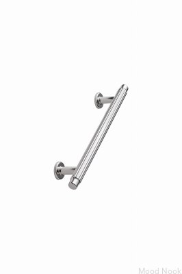 Villa 128 Metall avlångt möbelhandtag Silver Nickelpläterad