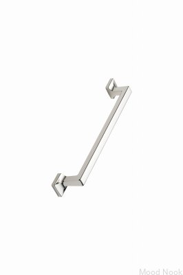 Heritage 320 metall avlångt möbelhandtag Silver Nickelpläterad
