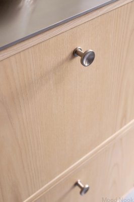 Chateau 30 metall silver möbelknopp