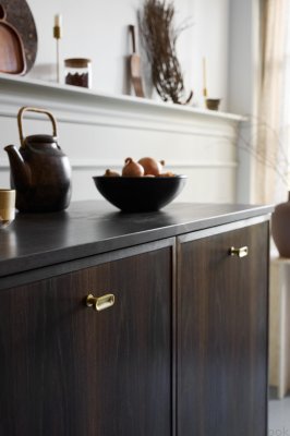 T-Bar Chateau T 52 Metall Borstad Guld Möbelknopp