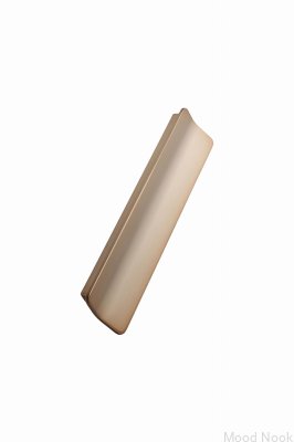Avlångt möbelhandtag Blad 160 Borstat guld