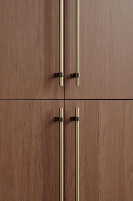 Bond Handtag 320 Aluminium Borstad Guld med Antikbrons