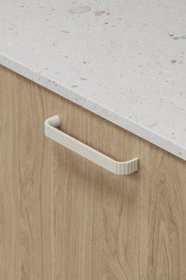 Spets 160 avlångt möbelhandtag, Metall Gul Matt