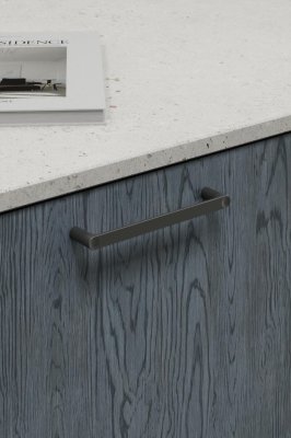 Punto 160 avlångt möbelhandtag, metall, mattsvart