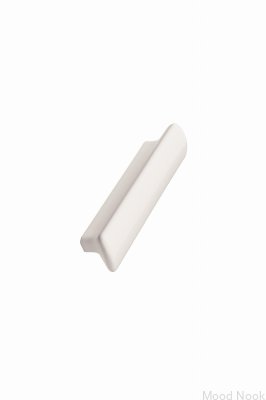 Avlångt möbelhandtag Vanilla 96 Ceramic White