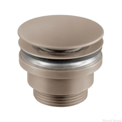 Tapón de lavabo emergente universal 74400 Latón Greige