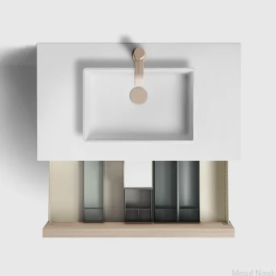 Tapón de lavabo emergente universal 74400 Latón Greige