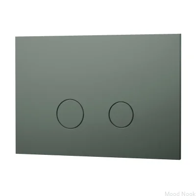 DUO112 pulsador de descarga Verde Ceniza Latón