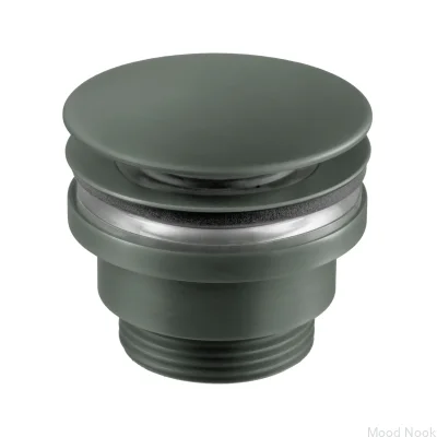 Tapón de lavabo emergente universal 74400 Verde Ceniza Latón