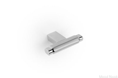 Gałka meblowa T-Bar Brooklyn 55 Aluminiowa Niklowana Polerowana
