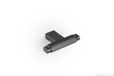 Gałka meblowa T-Bar Brooklyn 55 Aluminiowa Czarna Tytanowa