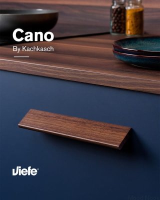 Uchwyt meblowy podłużny Cano 160 Drewniany Orzech Włoski