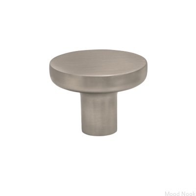 Vibe Plain 38 Metall möbelknopp Silver Borstad