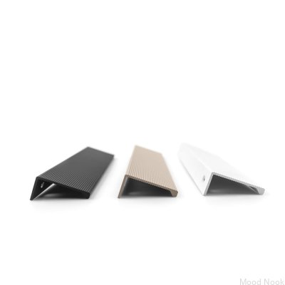 Мебельная ручка Square Aqua 190 из алюминия с кремовым краем