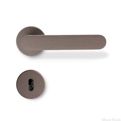 Vibe Plain Aluminium Dörrhandtag Mörkbrun Standard Skandinavisk