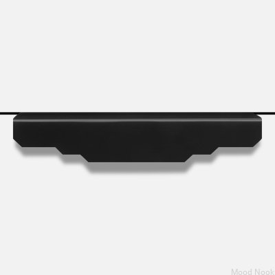 Мебельная ручка Karla Black Brass Black Edge