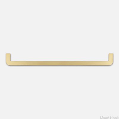 Ручка мебельная удлиненная Isa L Brass Brushed Неокрашенный