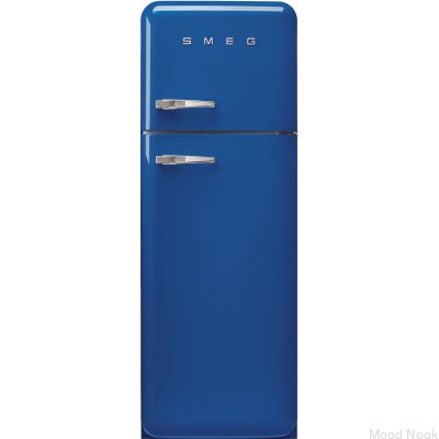 Refrigerador MultiFlow System de 172 cm estilo años 50 FAB30RBE5 azul (tiradores cromados)