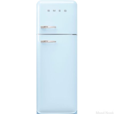 Refrigerador MultiFlow System FAB30RPB5 estilo años 50, 172 cm, color azul pastel (tiradores cromados)