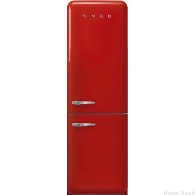 Refrigerador estilo años 50 FAB32RRD5 196,8 cm Sistema MultiFlow Rojo (asas cromadas)