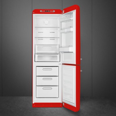 Lodówka 50'S Style FAB32RRD5 196,8 cm System MultiFlow Czerwona (chromowane uchwyty)