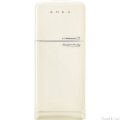 Refrigerador FAB50LCR5 estilo años 50, 192,1 cm, beige (tiradores cromados)