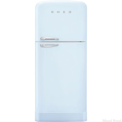 Refrigerador FAB50RPB5 estilo años 50, 192,1 cm, azul pastel (tiradores cromados)