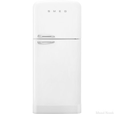 Refrigerador estilo años 50 FAB50RWH5 192,1 cm Blanco (tiradores cromados)