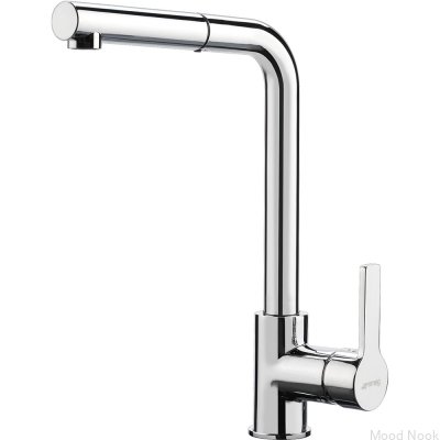 Bateria kuchenna z wyciąganą wylewką Universal MID1CR Chromowana
