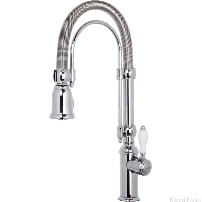 Bateria kuchenna z wyciąganą wylewką Cortina MIDR7CR-2 Chromowana