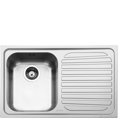 Zlewozmywak Omni SP791D-2 1-komorowy Stal Nierdzewna
